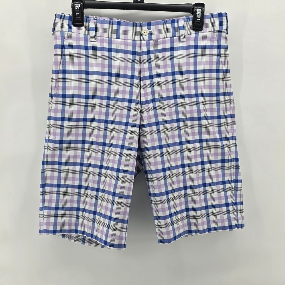 Nike Dri-FIT‎ Golf Shorts Mens Medium Plaid Standard Fit Performance Lightweight